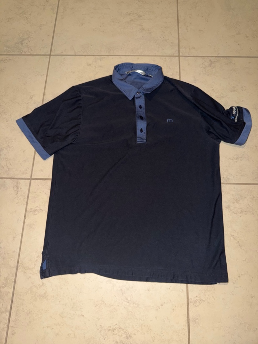 Travis Mathew UFC GYM 2018 Convention Polo Shirt - Navy Blue - Large